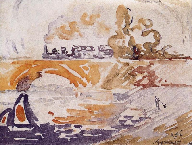 Paul Signac Trestle oil painting image